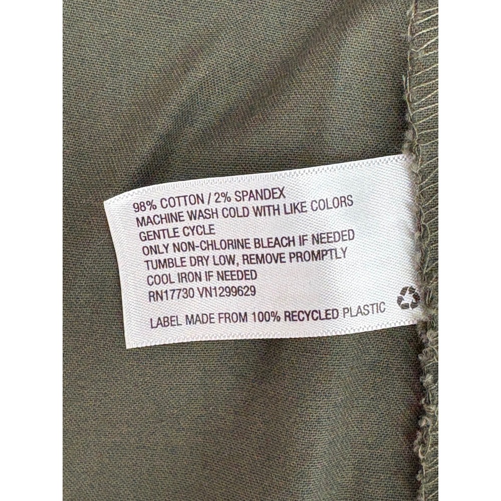 Knox Rose‎ Utility Jacket Olive Green Black Star Print Drawstring Waist Large - Picture 6 of 7